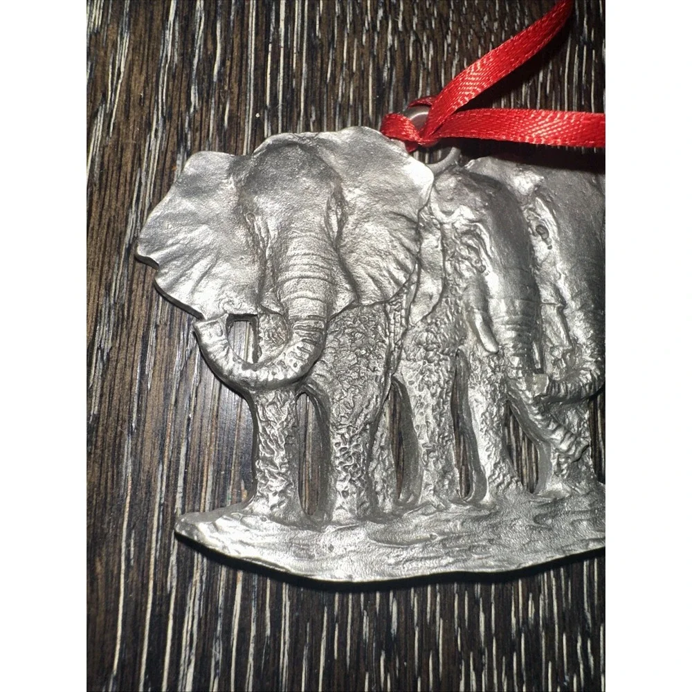 Elephant Pewter Ornament Zoo Knoxville 2023